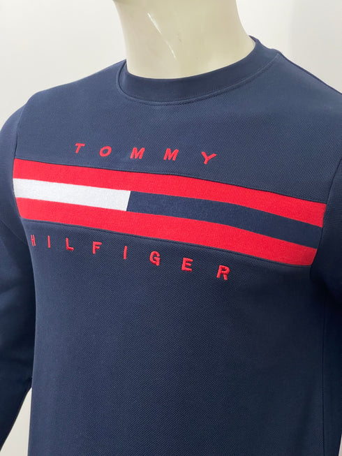 TOMMY HILFIGER CHEST PANEL LOGO SWEATSHIRT